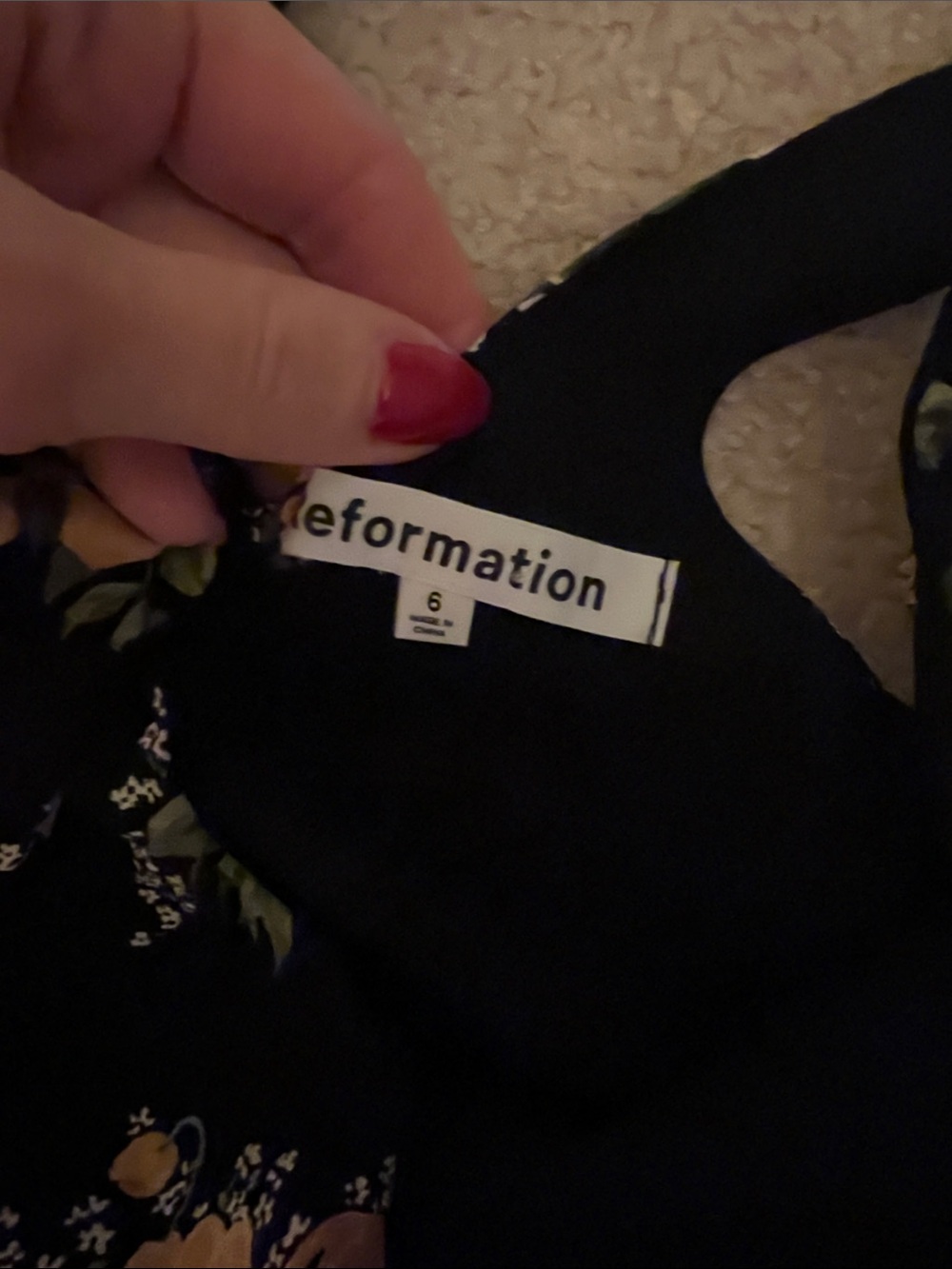 Reformation Twilight Lemon Floral Dress Size 6 - Picture 3 of 3